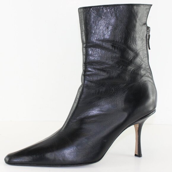 Jimmy Choo Shoes - Jimmy Choo Pointy Toe Ankle Booties Leather Womens (EU 40/US 9)